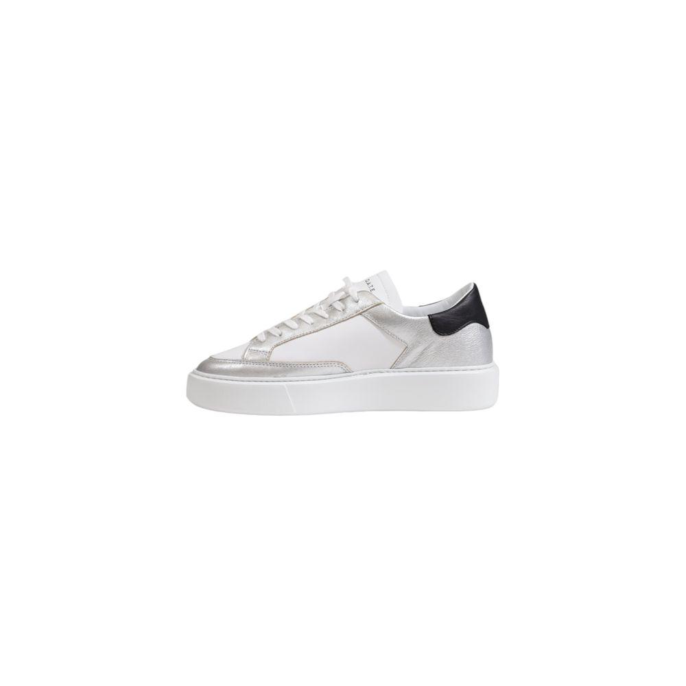 D.A.T.E Silver Leather Sneaker - Arichezz.store