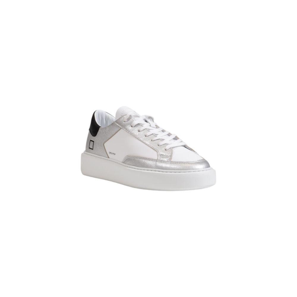 D.A.T.E Silver Leather Sneaker - Arichezz.store