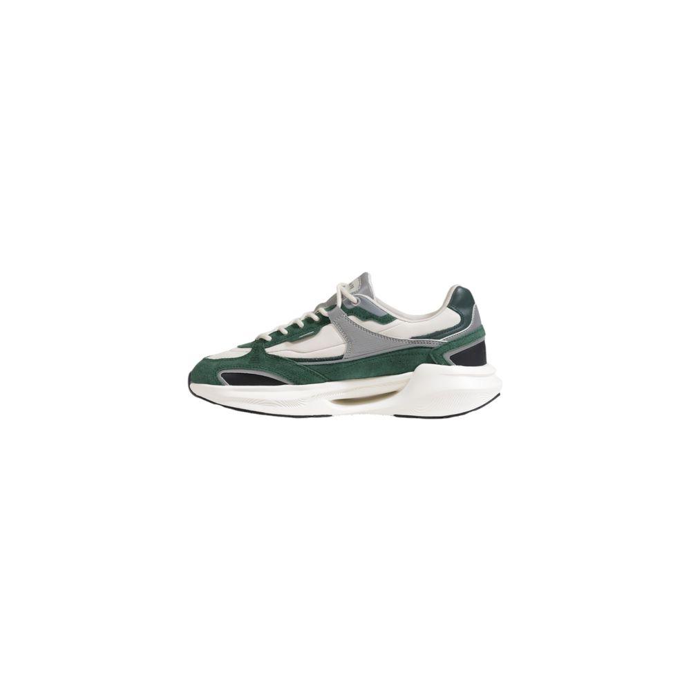 D.A.T.E Green Leather Sneaker - Arichezz.store