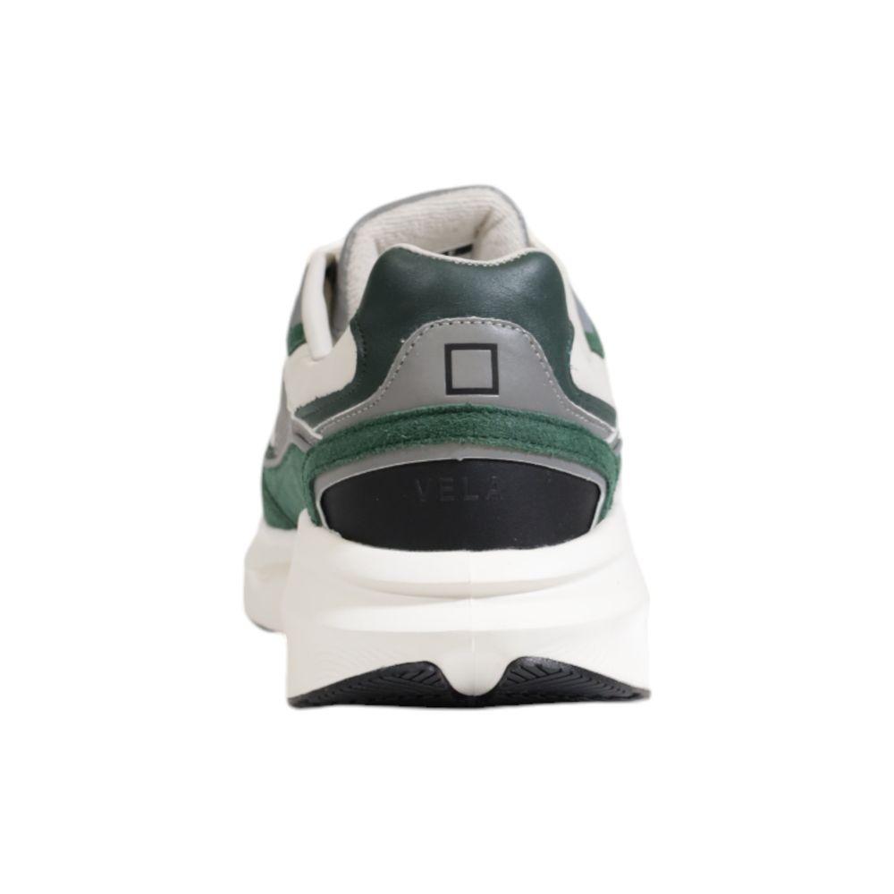 D.A.T.E Green Leather Sneaker - Arichezz.store