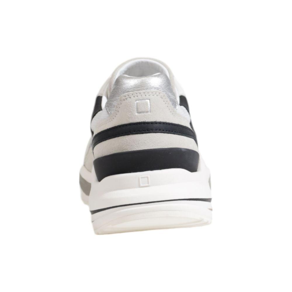 D.A.T.E Silver Fabric Sneaker - Arichezz.store