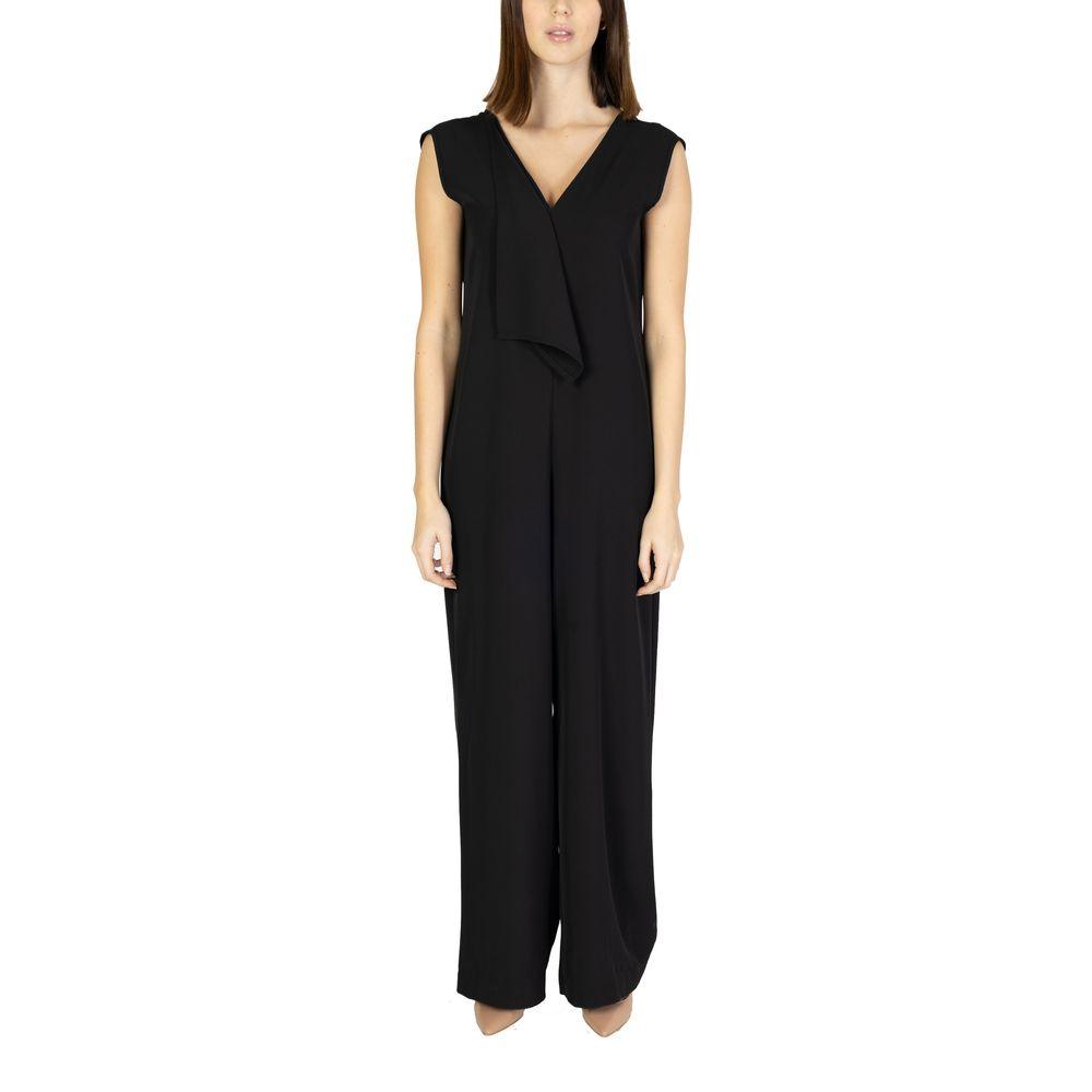 Sandro Ferrone Women's Black Polyester Jumpsuit - Arichezz.store