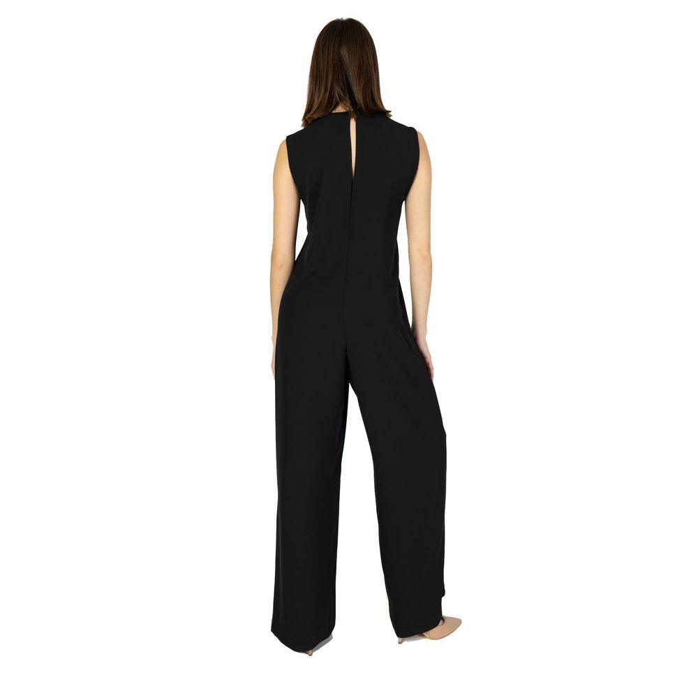 Sandro Ferrone Women's Black Polyester Jumpsuit - Arichezz.store