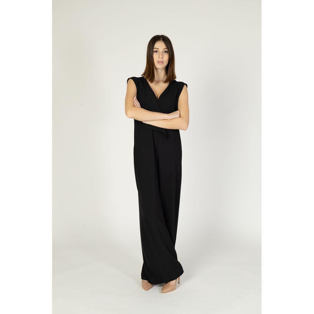 Sandro Ferrone Women's Black Polyester Jumpsuit - Arichezz.store