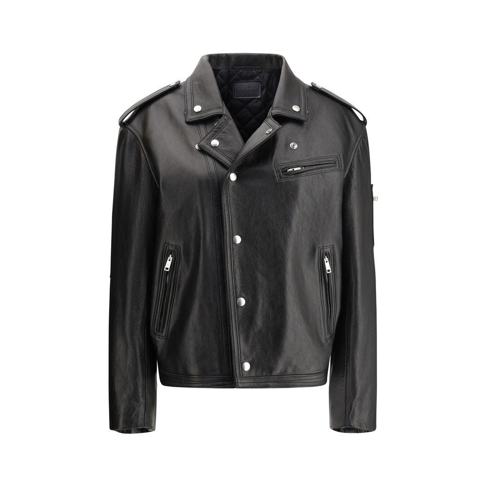 Prada Biker leather Jacket - Arichezz.store