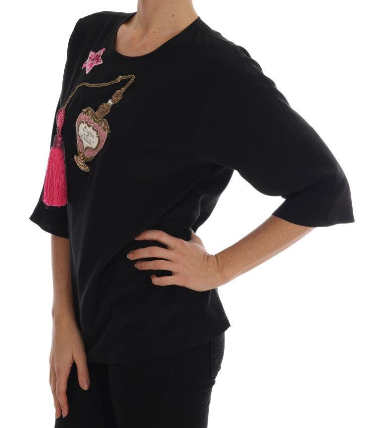 Dolce & Gabbana Fairy Tale Embroidered Silk Blouse - Arichezz.store