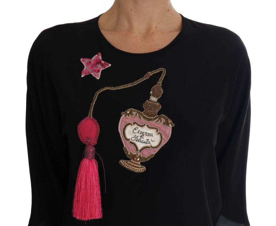 Dolce & Gabbana Fairy Tale Embroidered Silk Blouse - Arichezz.store