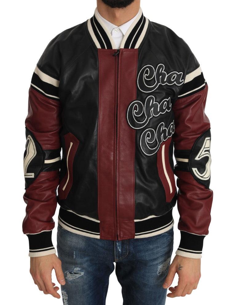 Dolce & Gabbana Exquisite Sheepskin Leather Bomber Jacket - Arichezz.store