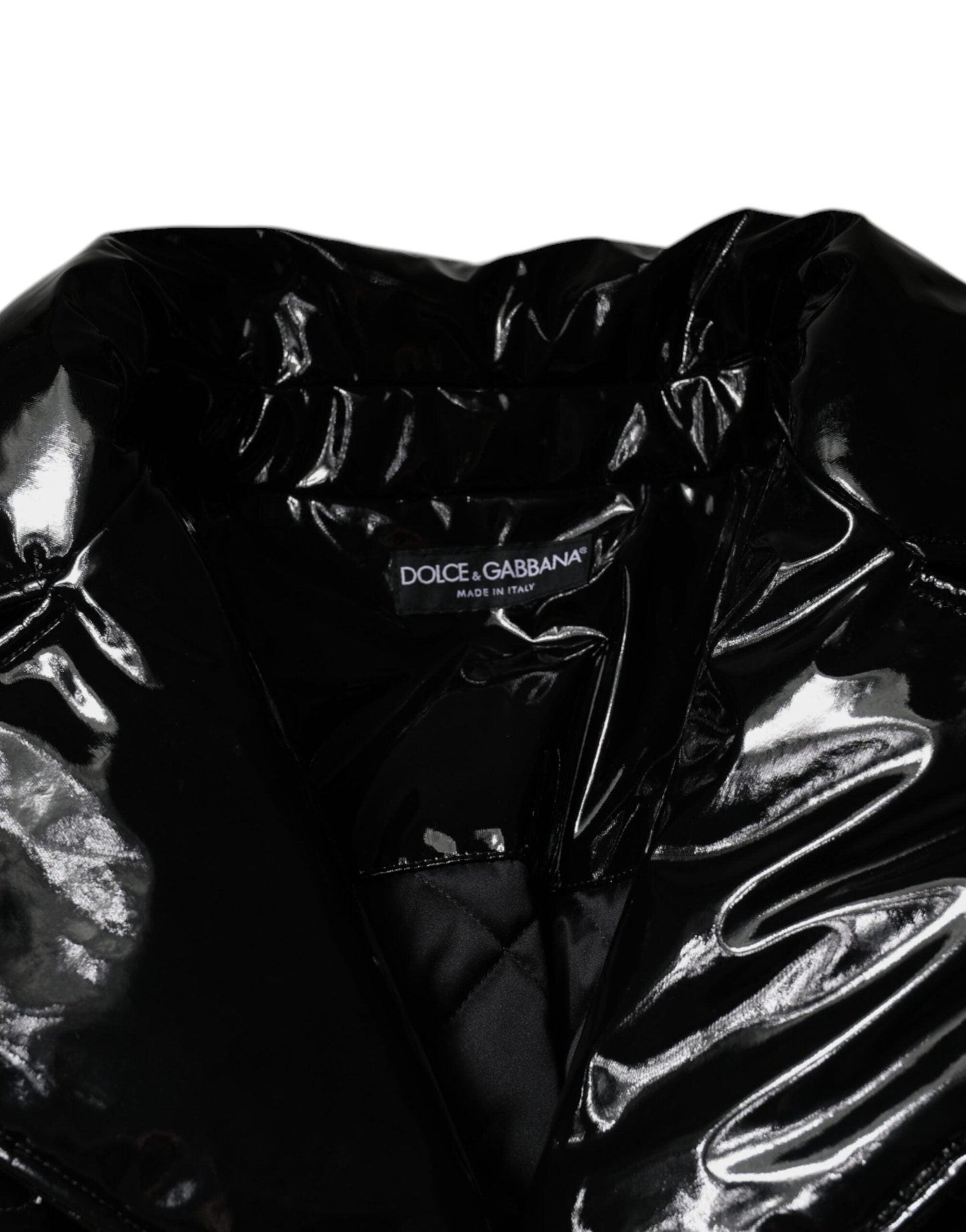 Dolce & Gabbana Black Polyester Button Down Blouson Jacket - Arichezz.store