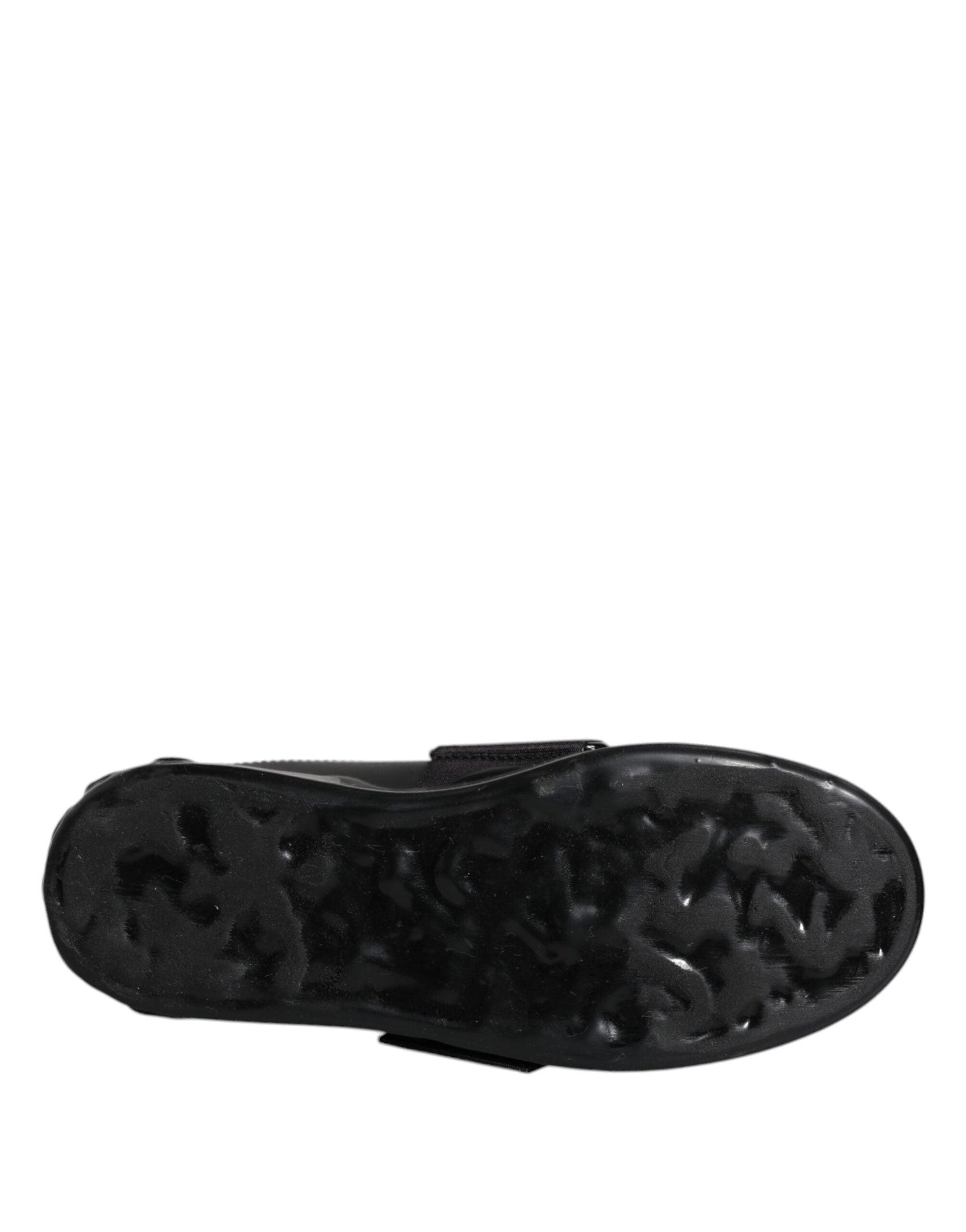 Dolce & Gabbana Black D&G AMORE Low Top Sneakers Shoes - Arichezz.store