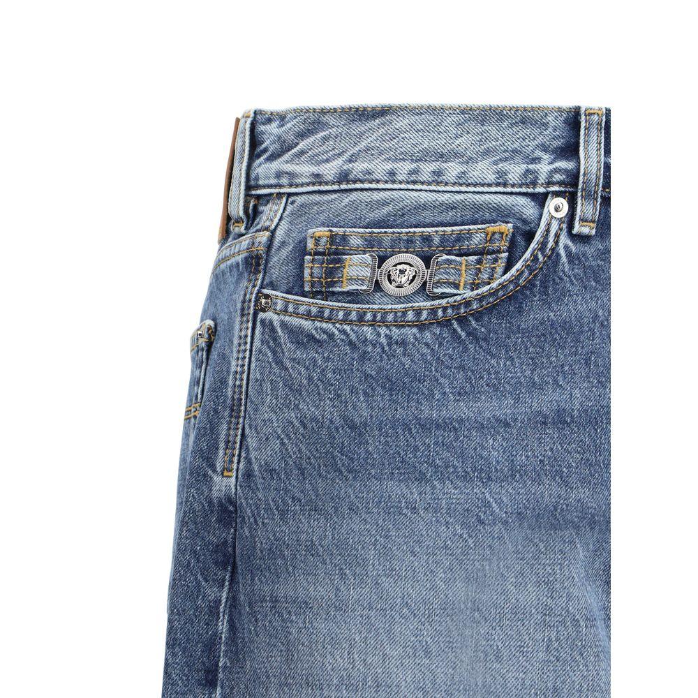 Versace Barocco Turn-Up Jeans - Arichezz.store