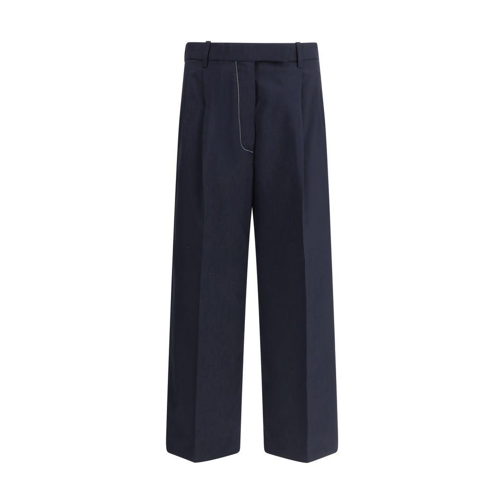 Thom Browne White stitching wool Pants - Arichezz.store