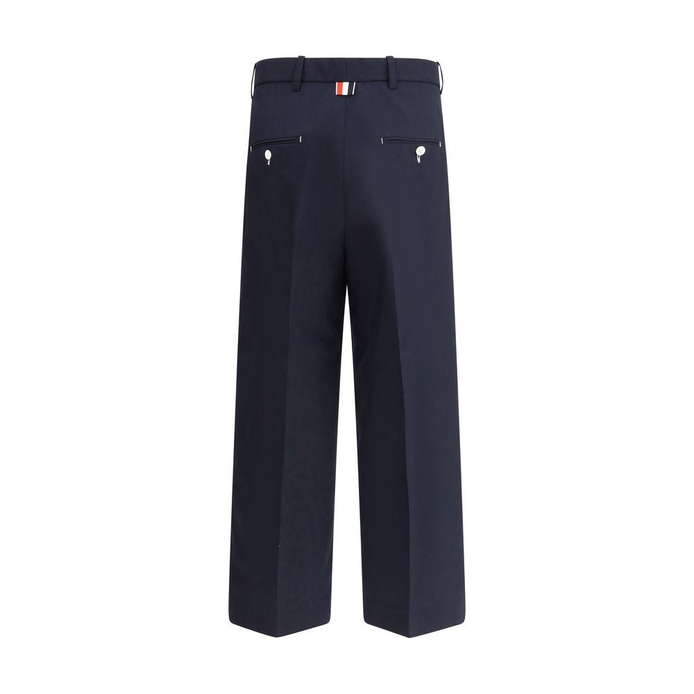 Thom Browne White stitching wool Pants - Arichezz.store