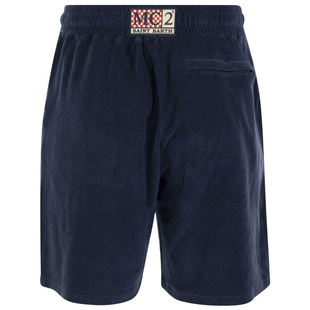 MC2 Saint Barth Blue Cotton Short - Arichezz.store