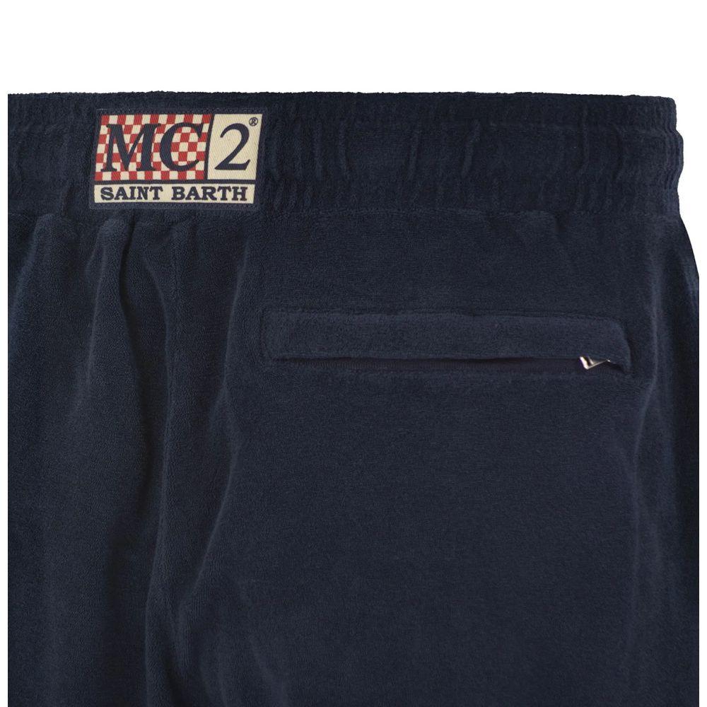 MC2 Saint Barth Blue Cotton Short - Arichezz.store