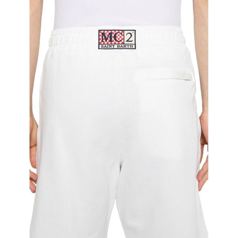 MC2 Saint Barth White Cotton Short - Arichezz.store