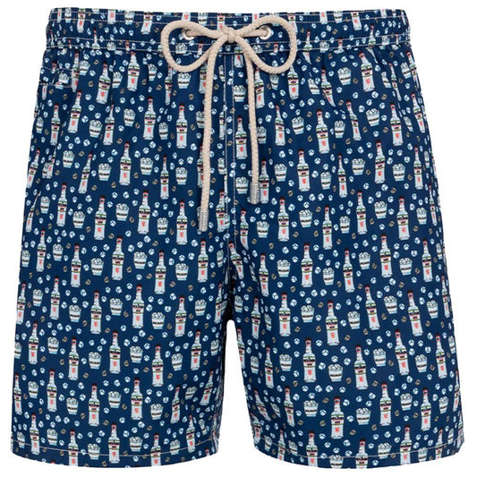 MC2 Saint Barth Blue Polyester Men's Swim Trunk - Arichezz.store