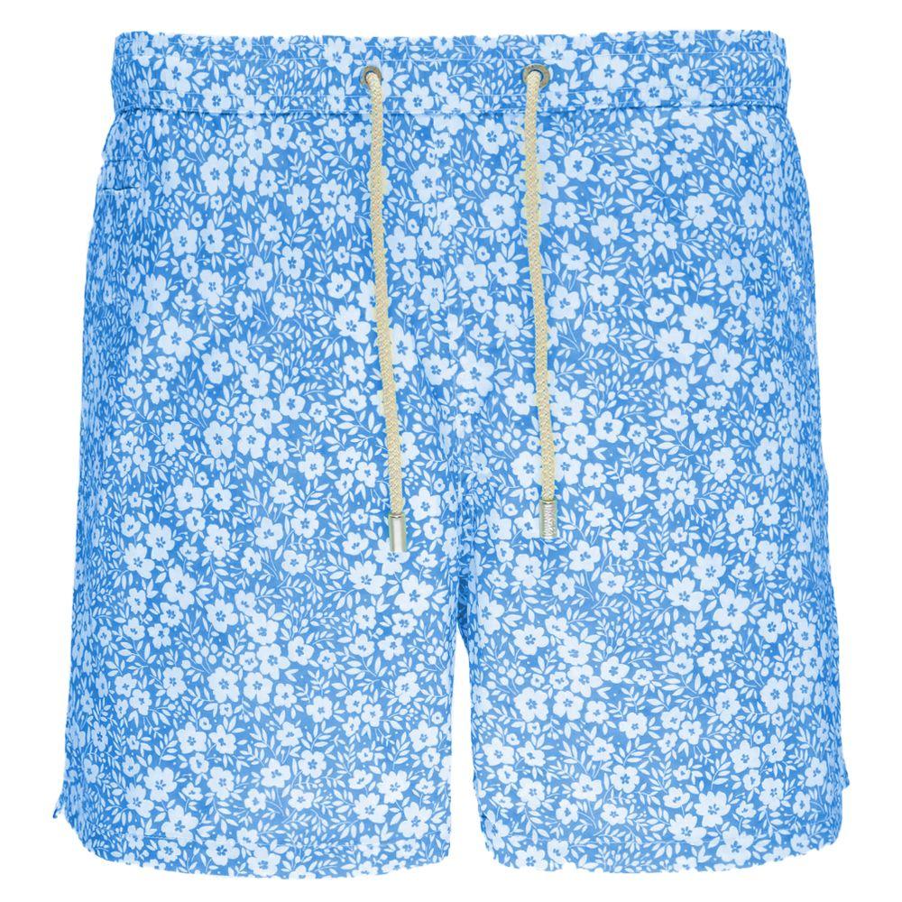 MC2 Saint Barth Light Blue Polyester Men Swim Trunk - Arichezz.store