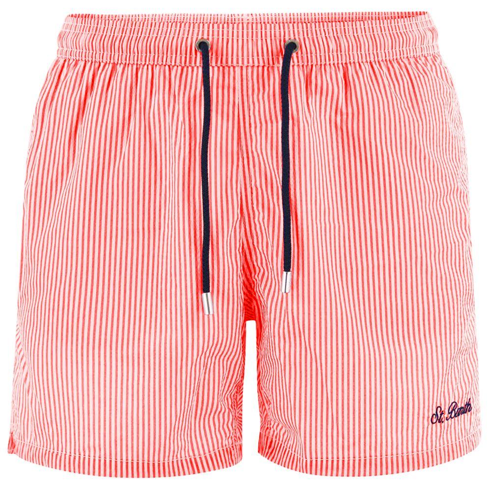 MC2 Saint Barth Red Polyester Men's Swim Trunk - Arichezz.store