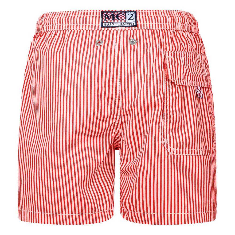 MC2 Saint Barth Red Polyester Men's Swim Trunk - Arichezz.store