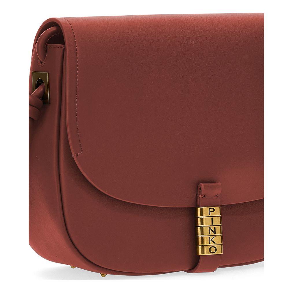 PINKO Red Leather Women Crossbody - Arichezz.store