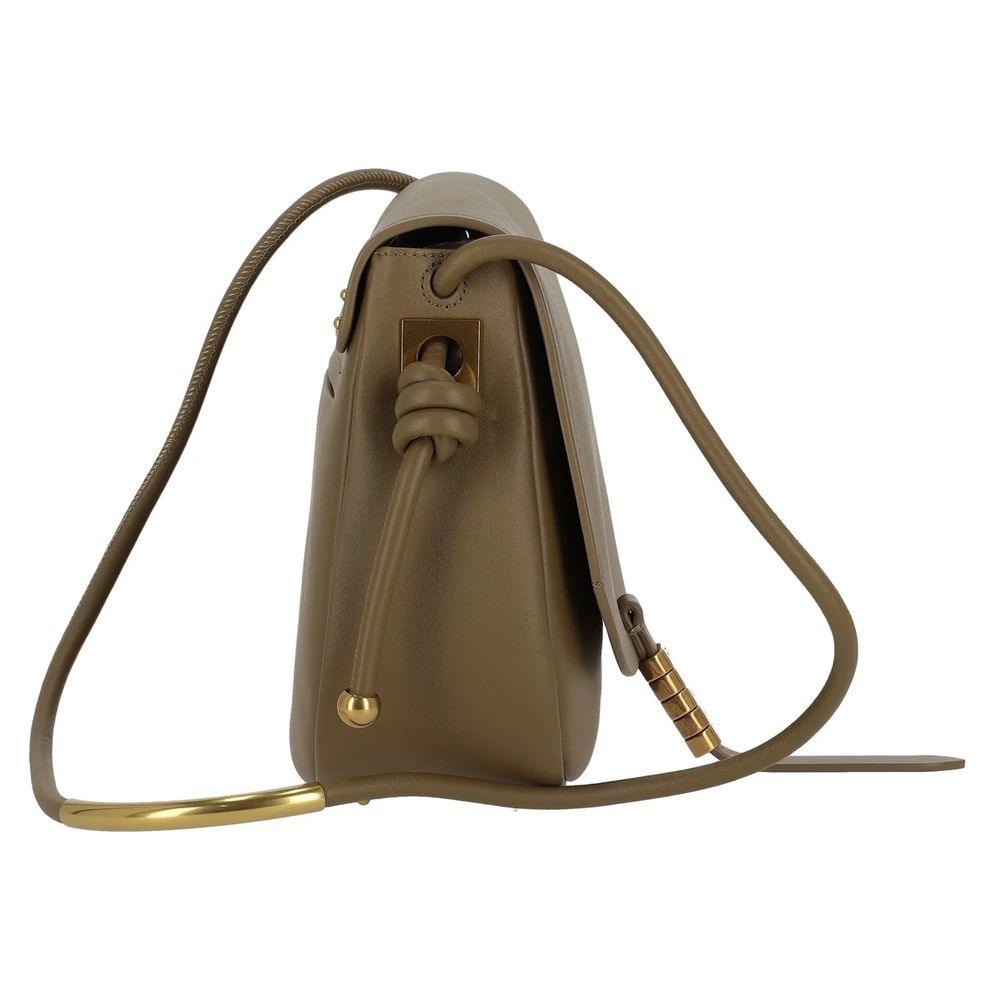 PINKO Green Leather Crossbody Bag - Arichezz.store