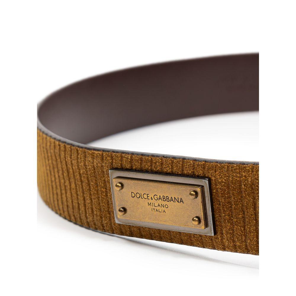 Dolce & Gabbana Brown Leather Belt - Arichezz.store