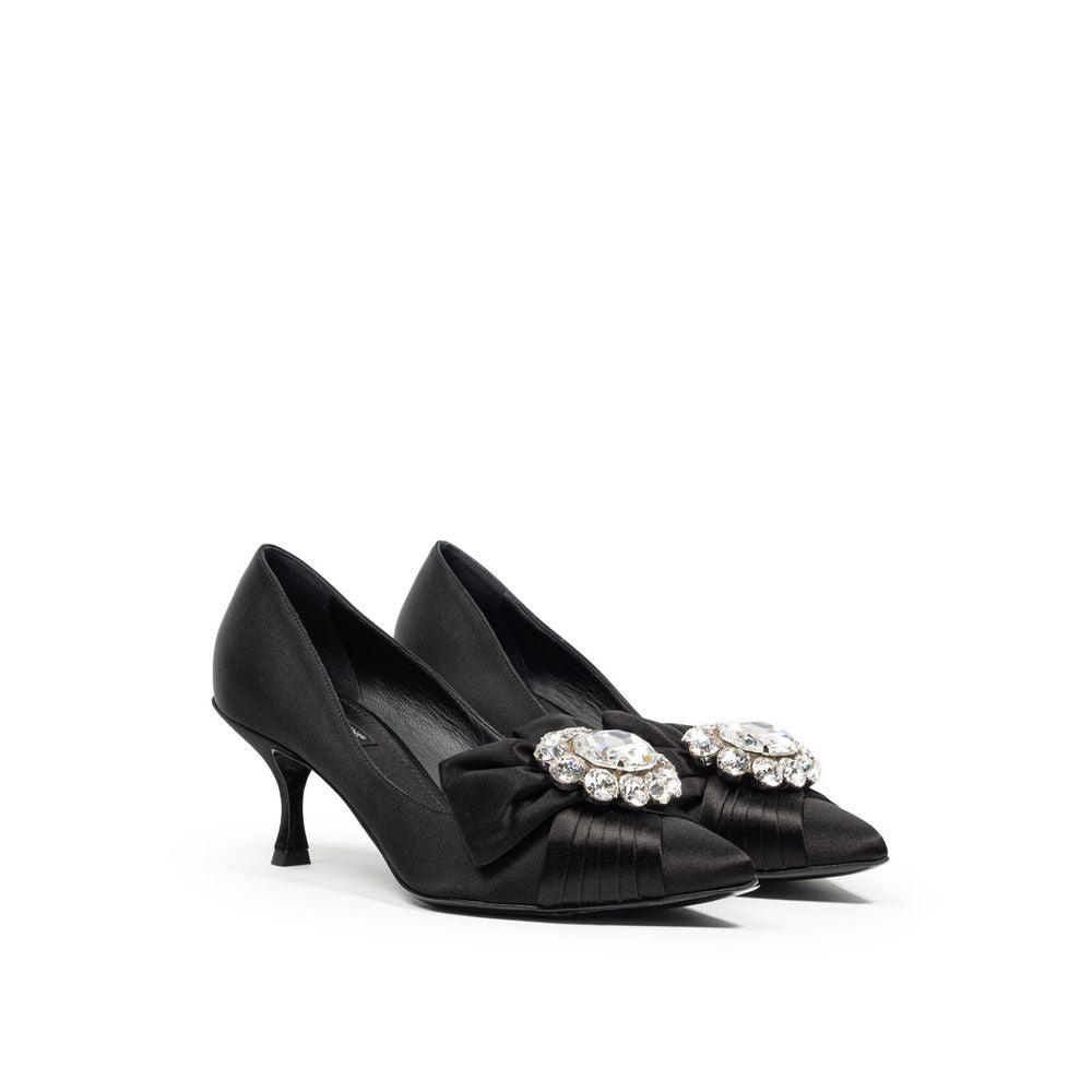 Dolce & Gabbana Black Viscose Pump - Arichezz.store