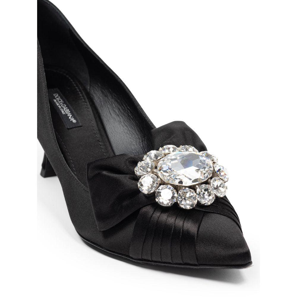 Dolce & Gabbana Black Viscose Pump - Arichezz.store