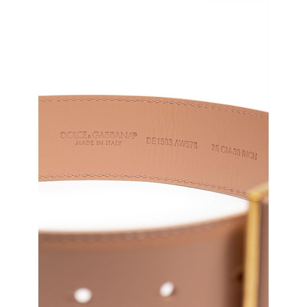 Dolce & Gabbana Pink Leather Belt - Arichezz.store