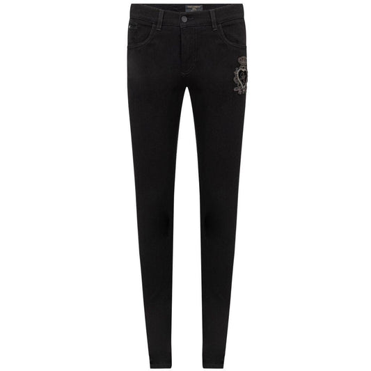 Dolce & Gabbana Black Cotton Jeans - Arichezz.store