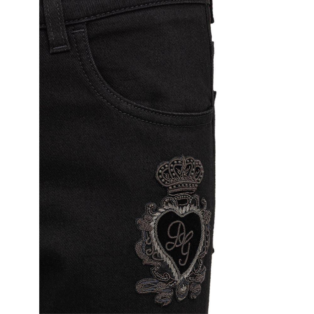 Dolce & Gabbana Black Cotton Jeans - Arichezz.store