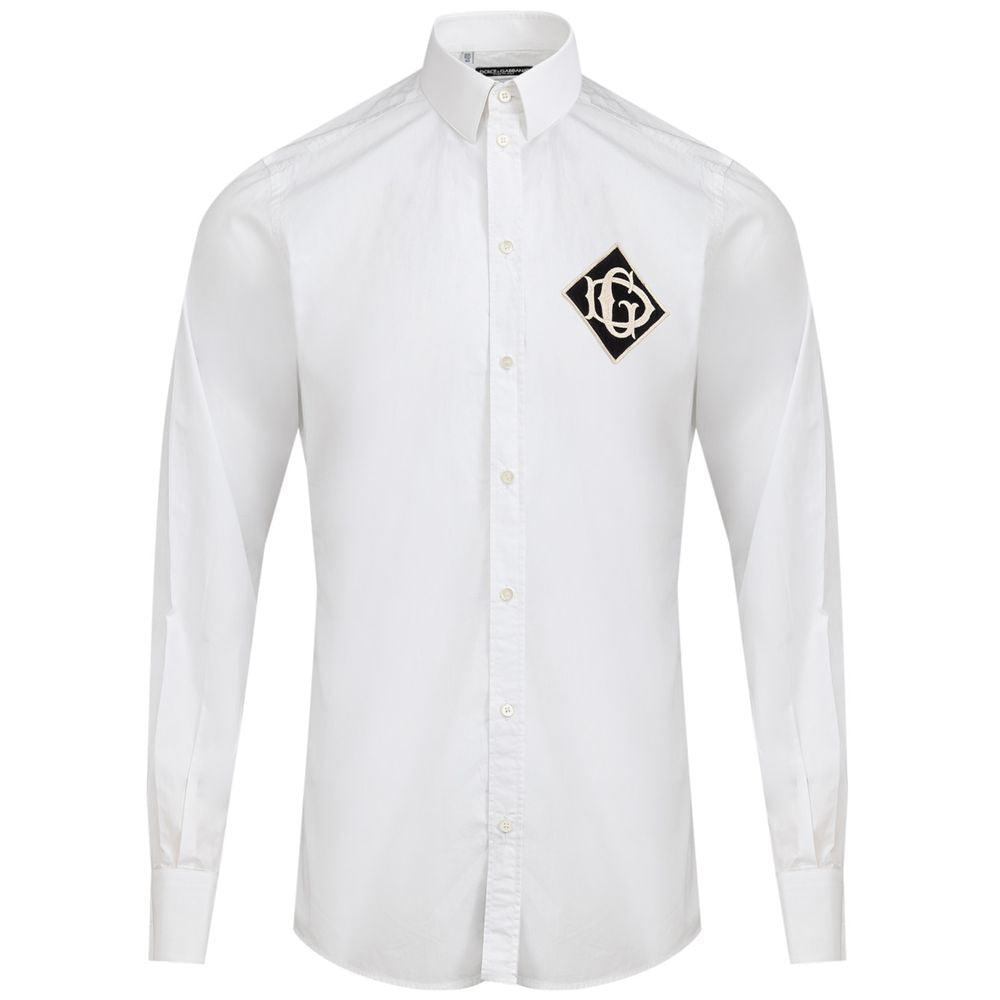 Dolce & Gabbana White Cotton Shirt - Arichezz.store