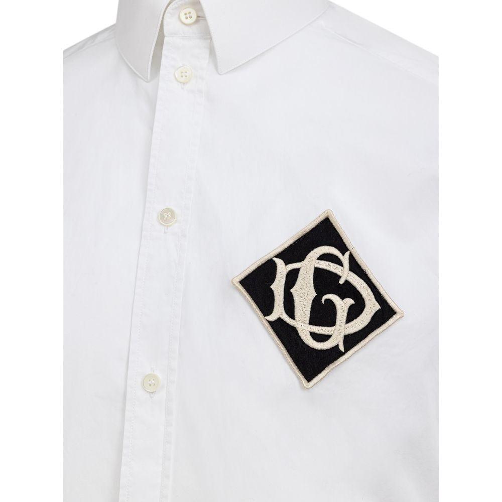 Dolce & Gabbana White Cotton Shirt - Arichezz.store