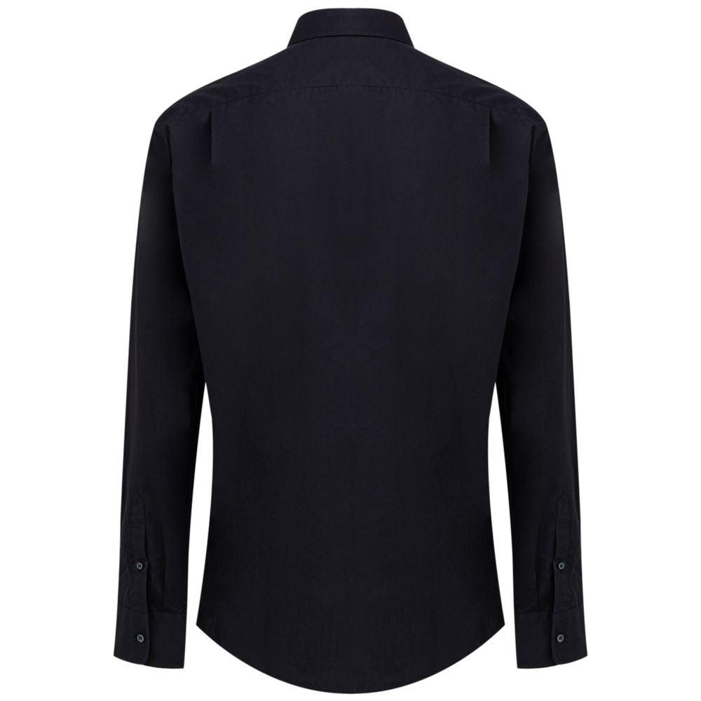 Dolce & Gabbana Navy Blue Cotton Shirt - Arichezz.store