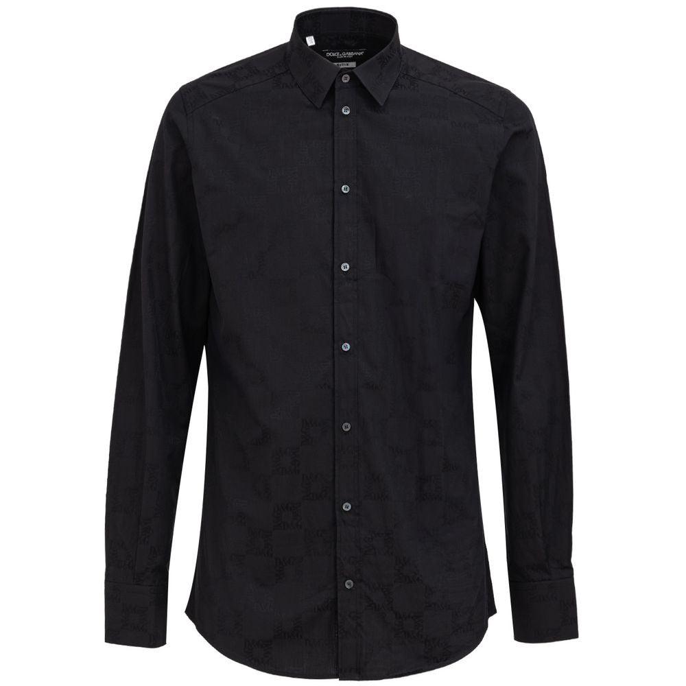 Dolce & Gabbana Black Cotton Shirt - Arichezz.store