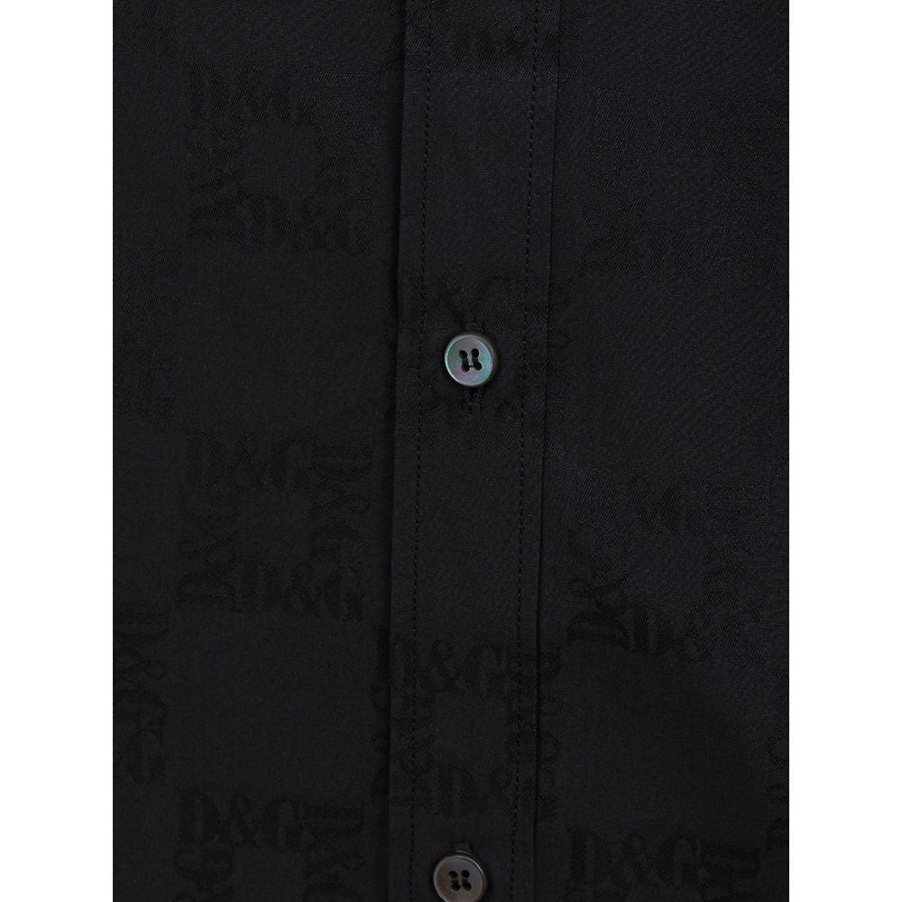 Dolce & Gabbana Black Cotton Shirt - Arichezz.store