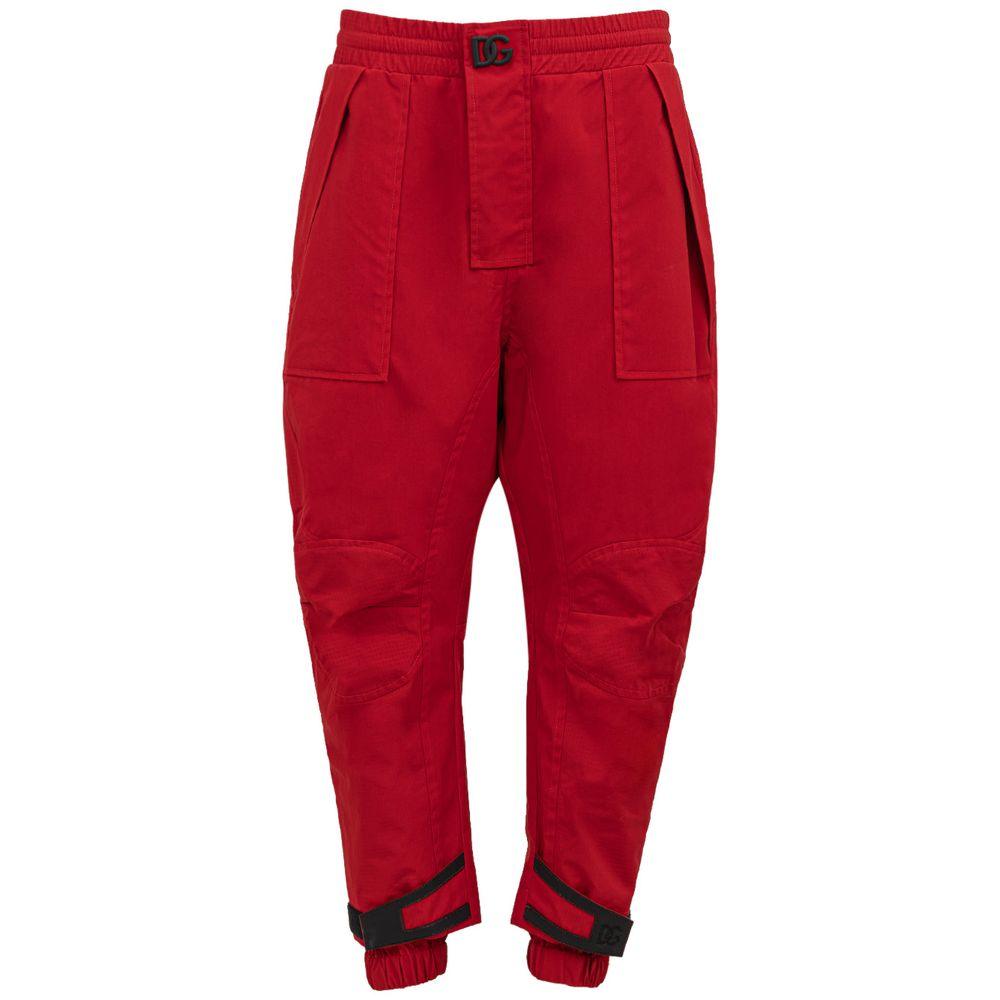 Dolce & Gabbana Red Polyamide Jeans - Arichezz.store