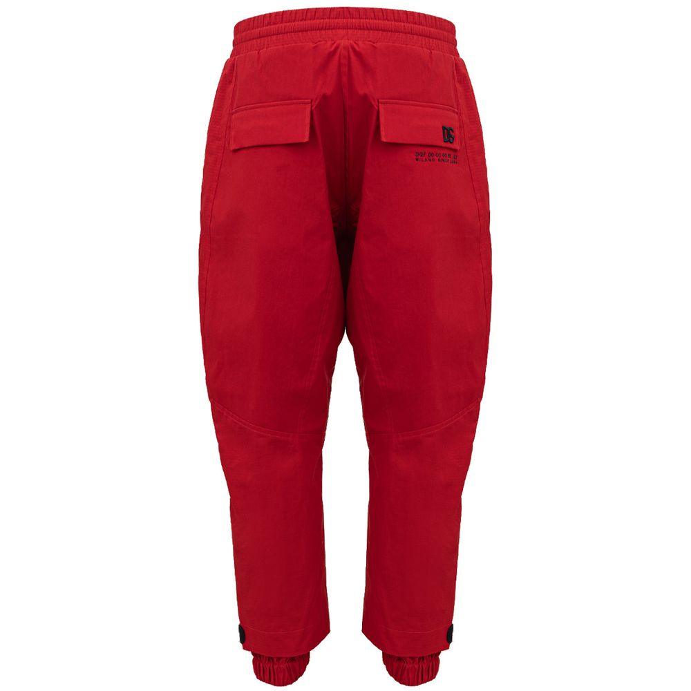 Dolce & Gabbana Red Polyamide Jeans - Arichezz.store