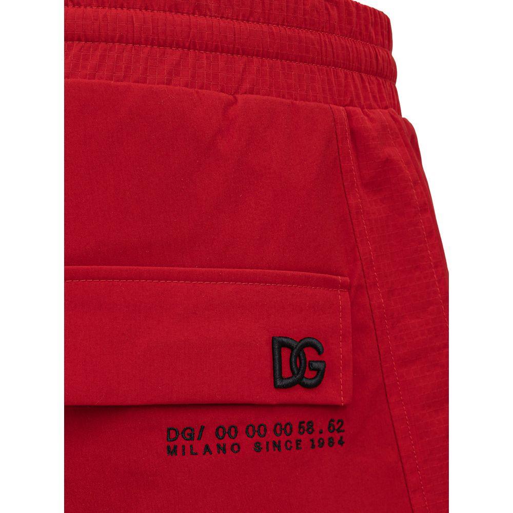 Dolce & Gabbana Red Polyamide Jeans - Arichezz.store