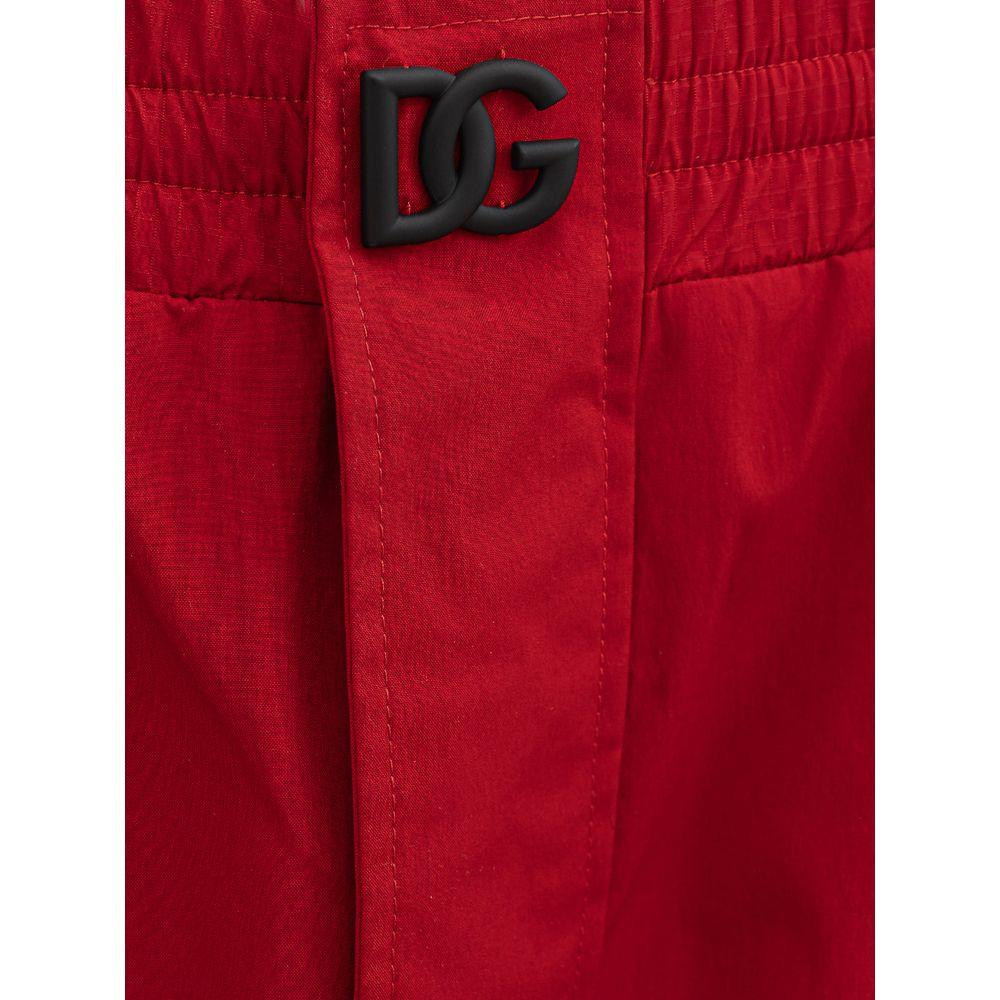 Dolce & Gabbana Red Polyamide Jeans - Arichezz.store