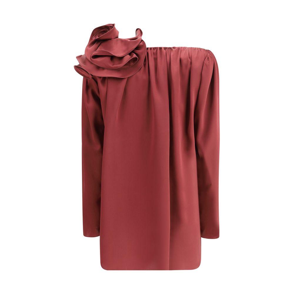 Magda Butrym Silk Blouse with Rose Detail