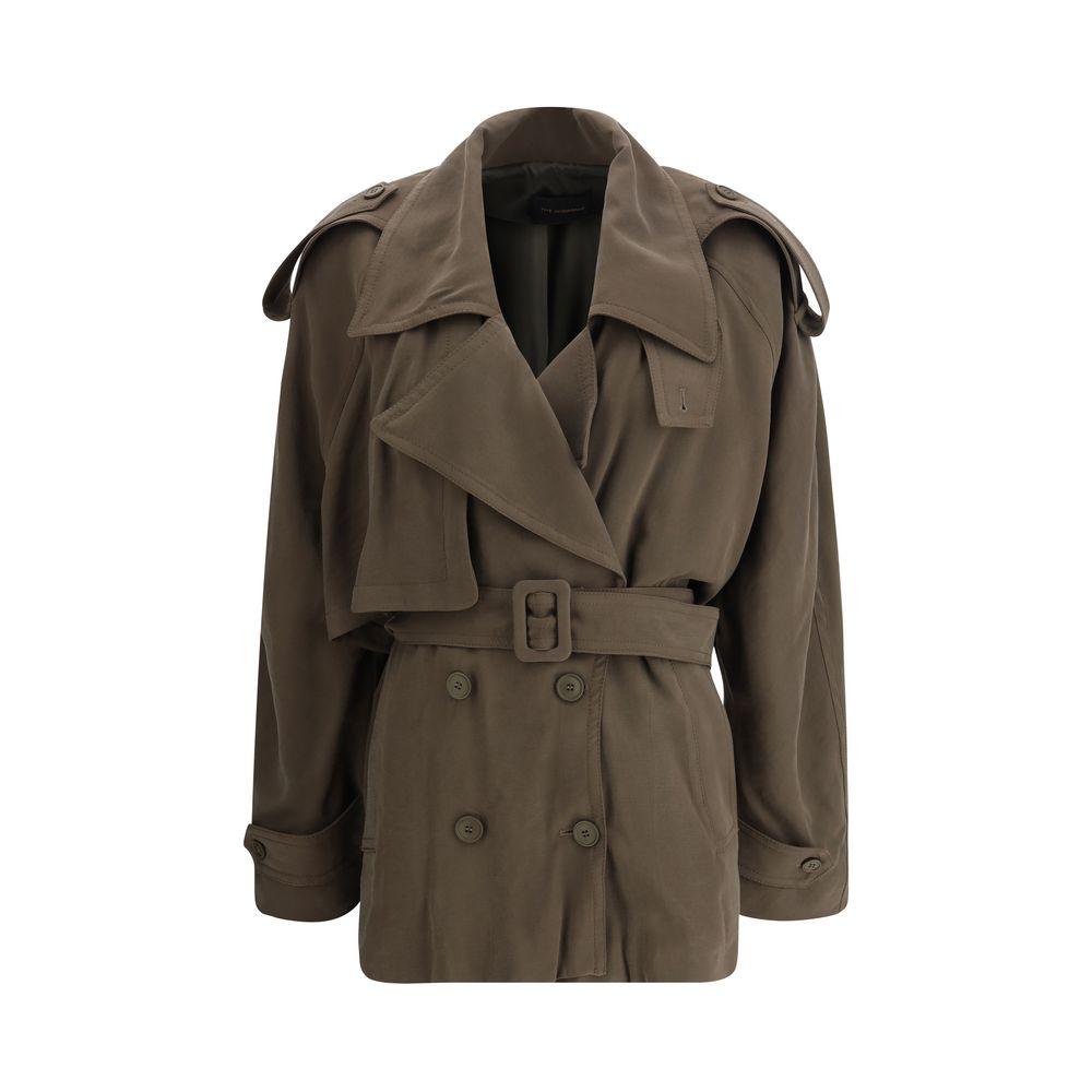 The Andamane Double-breasted Short Trench Coat - Arichezz.store