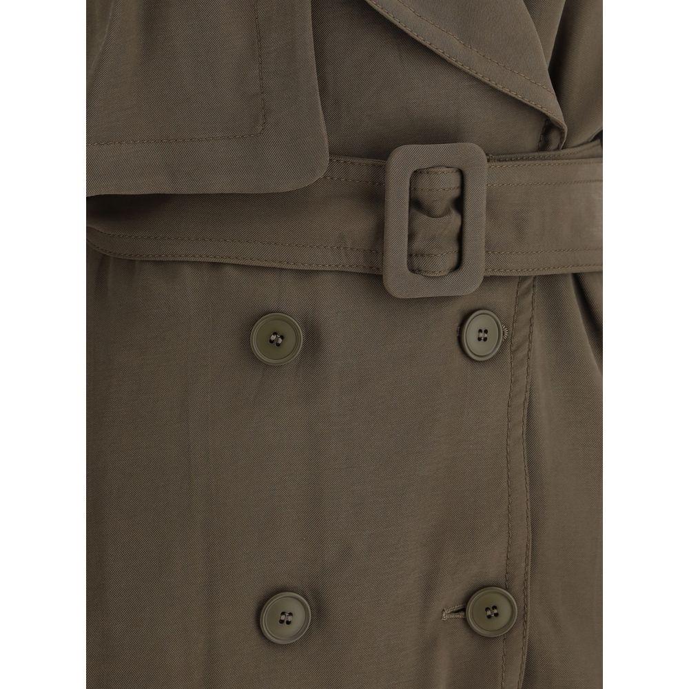 The Andamane Double-breasted Short Trench Coat - Arichezz.store