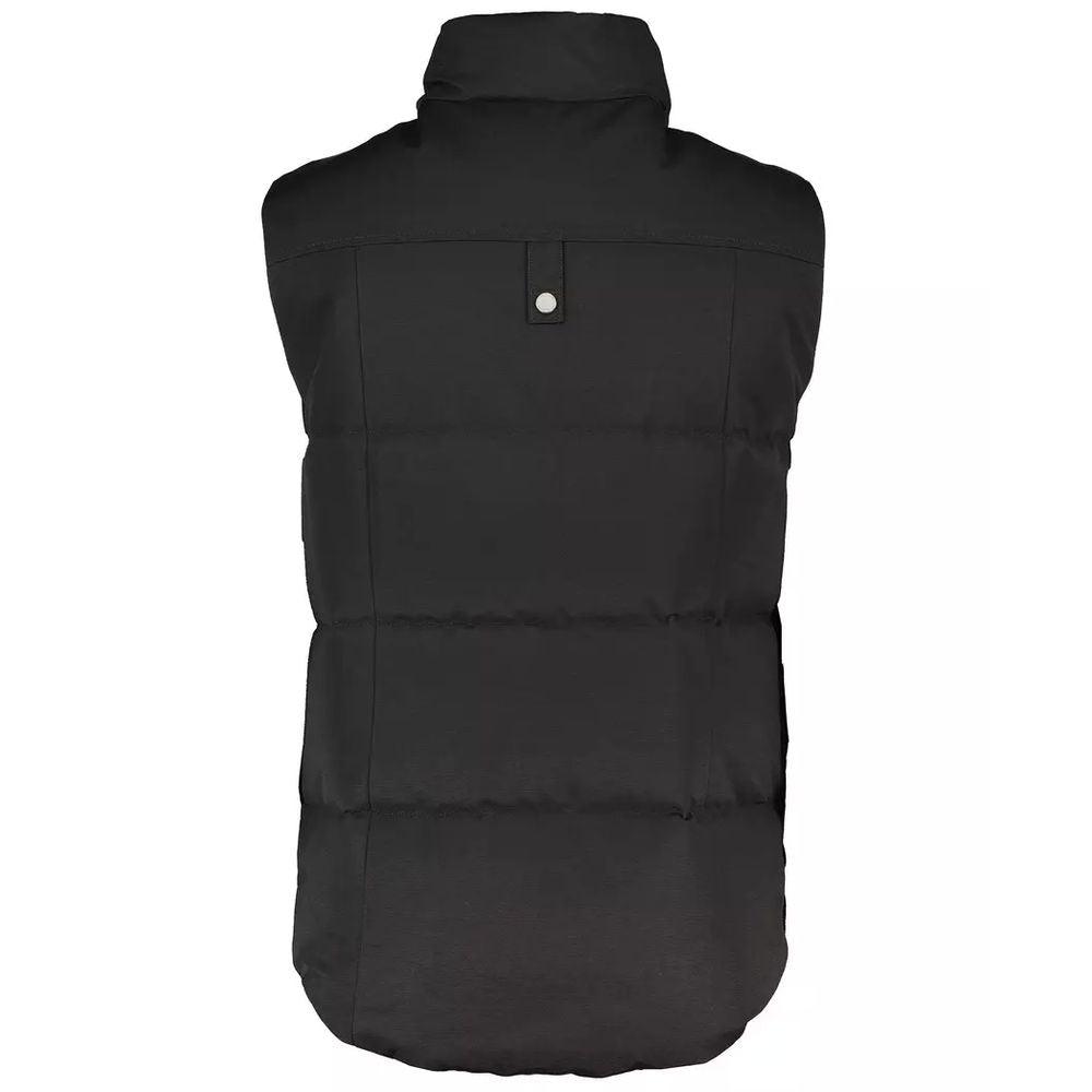 Moose Knuckles Black Cotton Vest - Arichezz.store