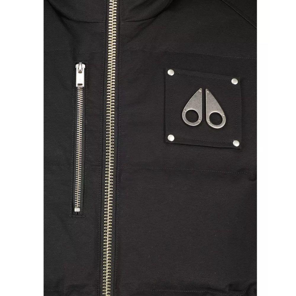 Moose Knuckles Black Cotton Vest - Arichezz.store