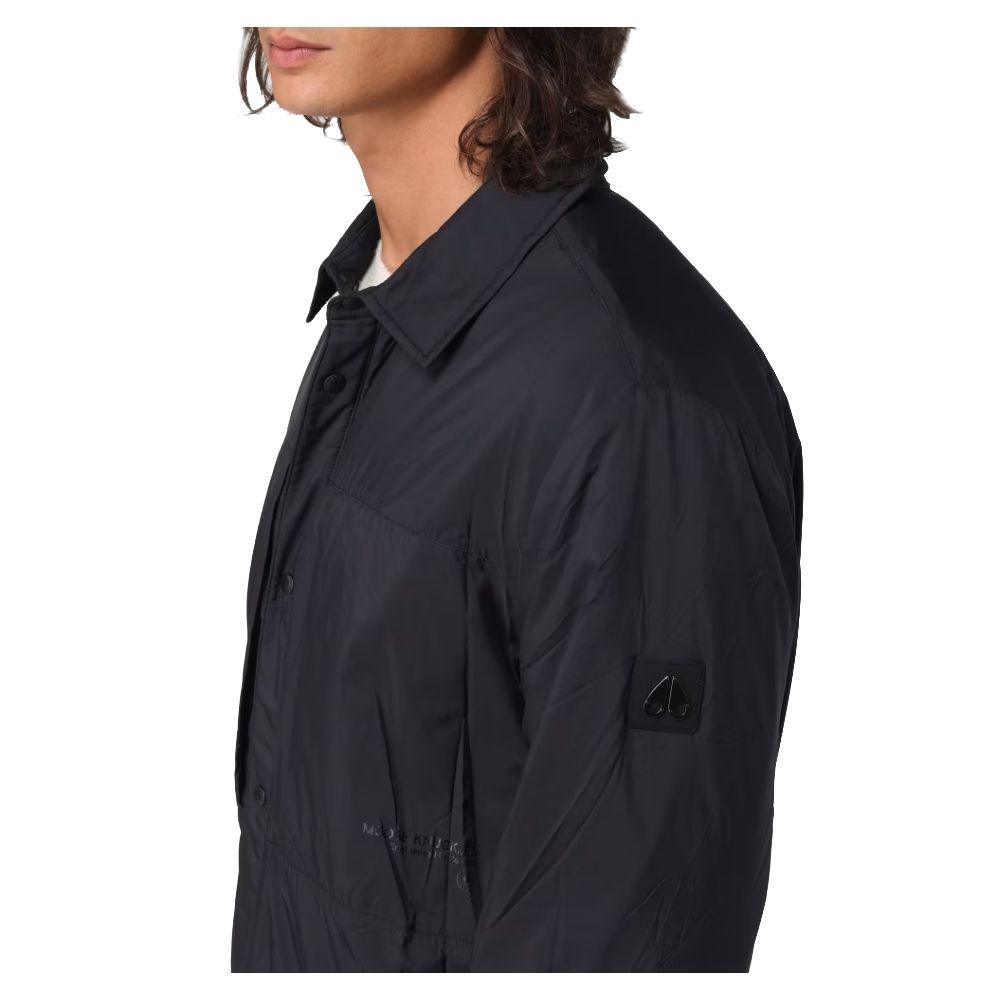 Moose Knuckles Lightweight Black Nylon Jacket - Arichezz.store