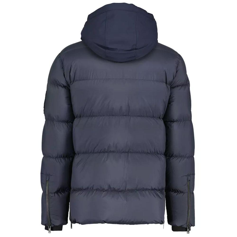 Moose Knuckles Blue Nylon Jacket - Arichezz.store