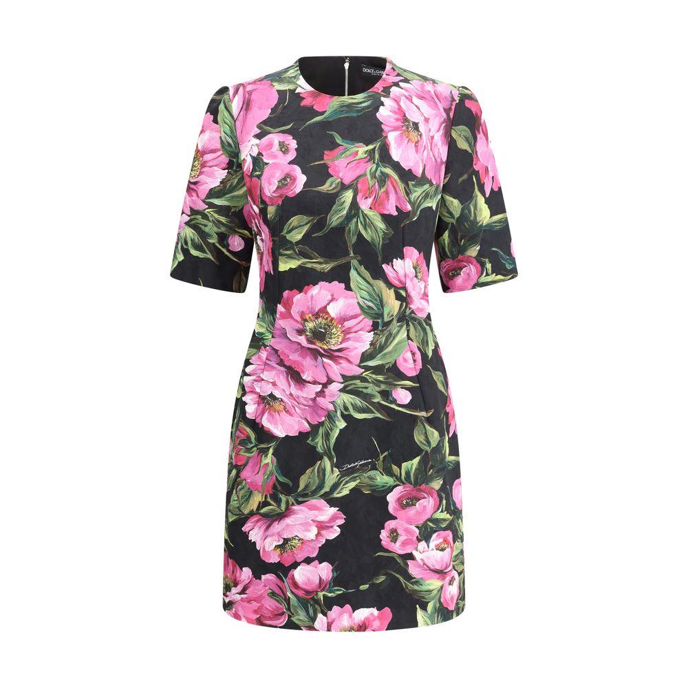 Dolce & Gabbana Peony print mini Dress - Arichezz.store