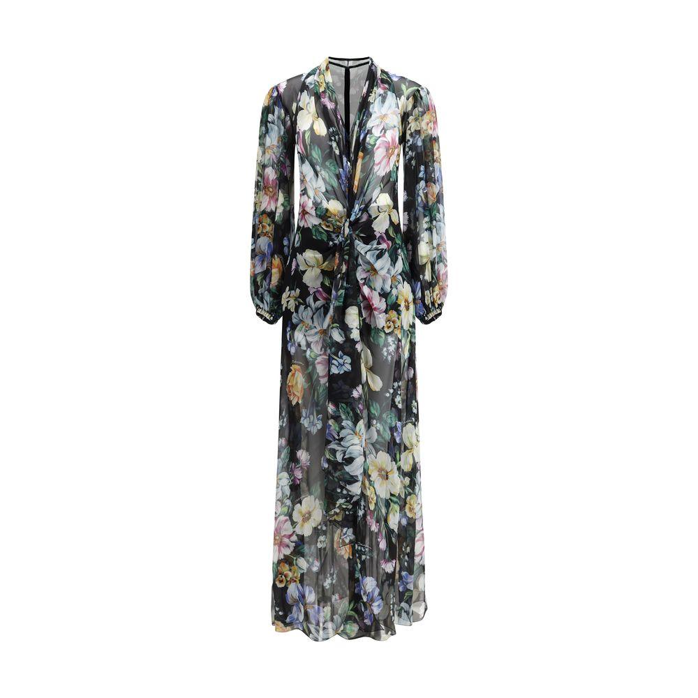 Dolce & Gabbana Long flower chiffon Dress - Arichezz.store